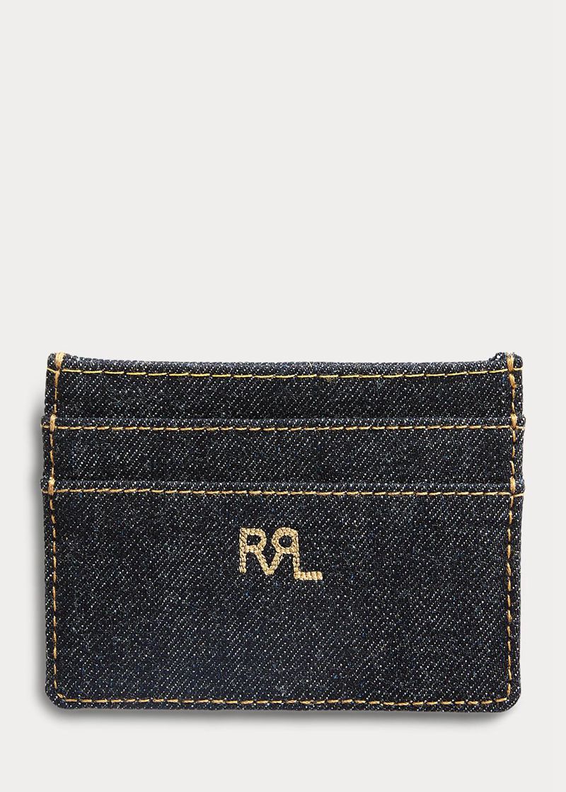 RRL 財布 レディース ネイビー インジゴ デニム Card Holder HNQRI3269